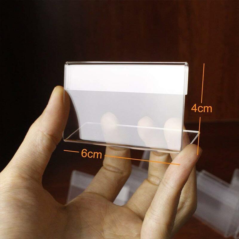 Acryl L-förmige transparente Tisch karte mehr schicht ige Kunststoff Desktop Visitenkarte halter Schreibtisch Regal Box Lagerung Großhandel