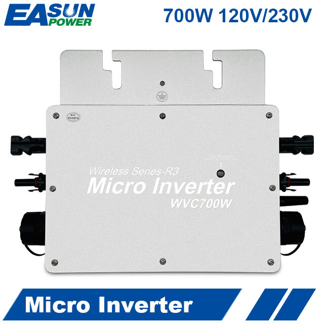 Microinversor de conexión a red de 700W, convertidor Solar de onda sinusoidal pura, regulador de 24/36V CC a 110Vac/220VAC