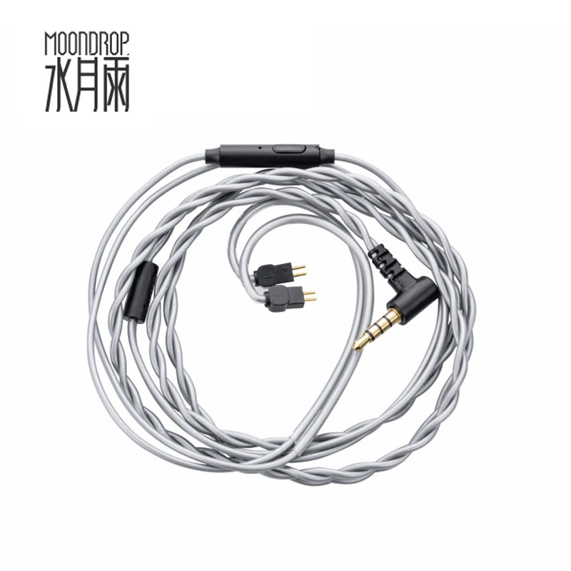 Moondrop MC1 wielofunkcyjny kabel mikrofonowy mikrofon ulepszony kabel do słuchawek 3.5mm 0.78mm-2pin