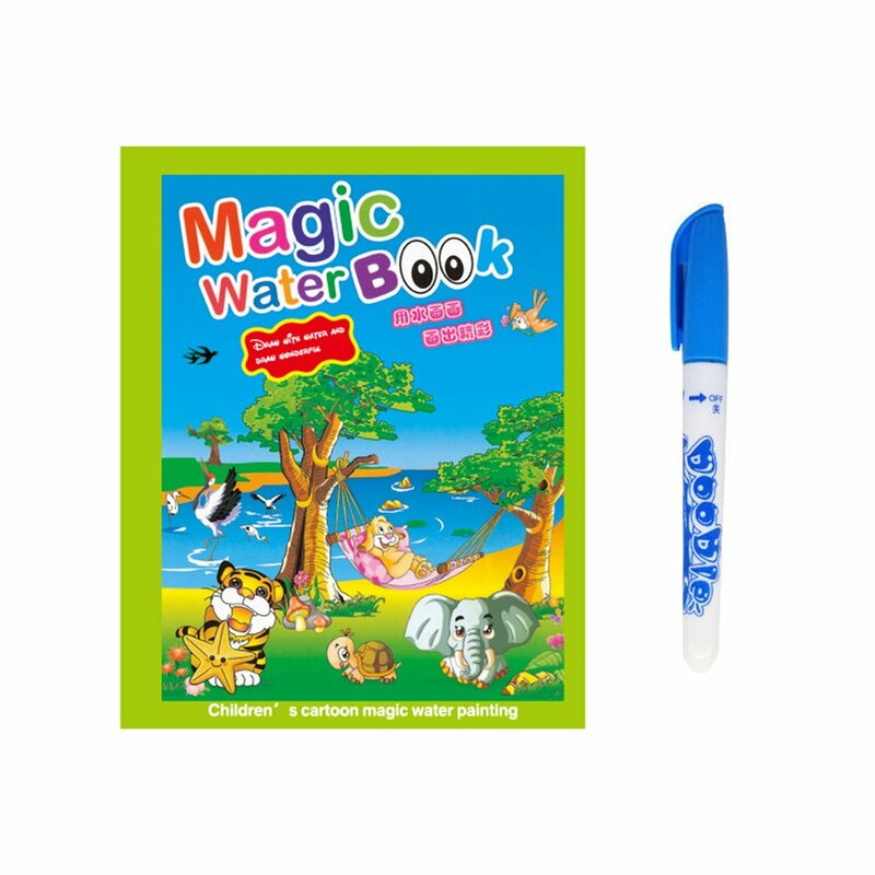 Magische Wasser Färbung Bild Buch Kindergarten Färbung Graffiti Mehrweg Magische Wasser Malerei Buch Kinder Frühe Bildung Spielzeug