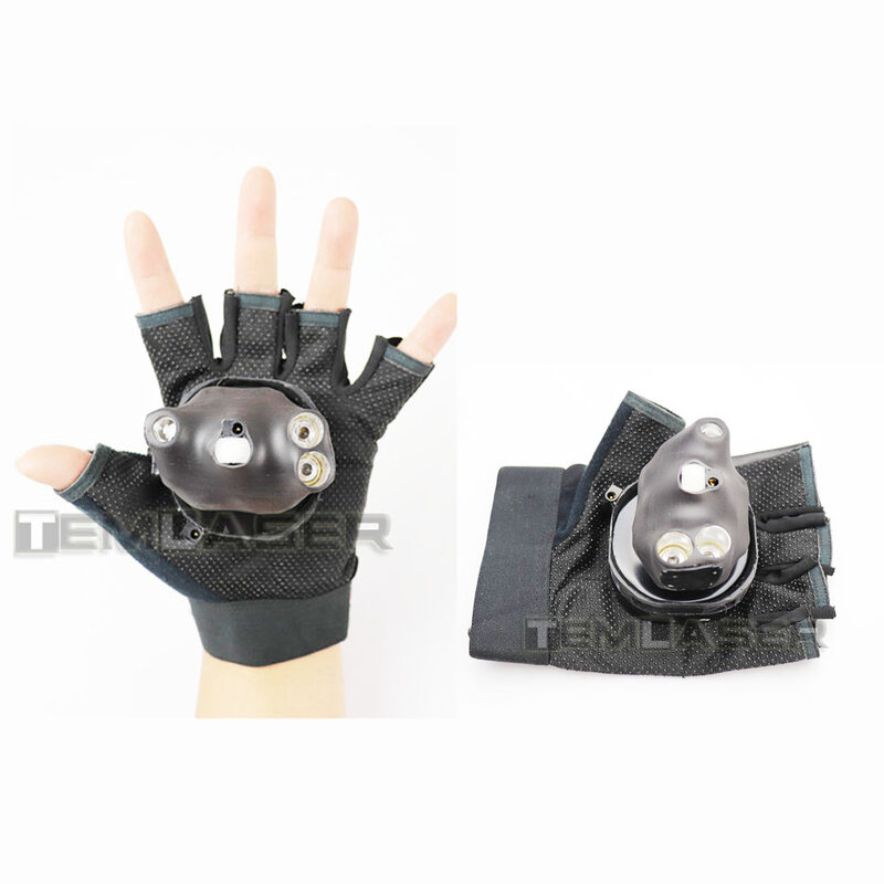 Vortex laser tourbillon proximatif RVB, fournitures de scène pour hommes, gants laser LED, performances de boîte de nuit