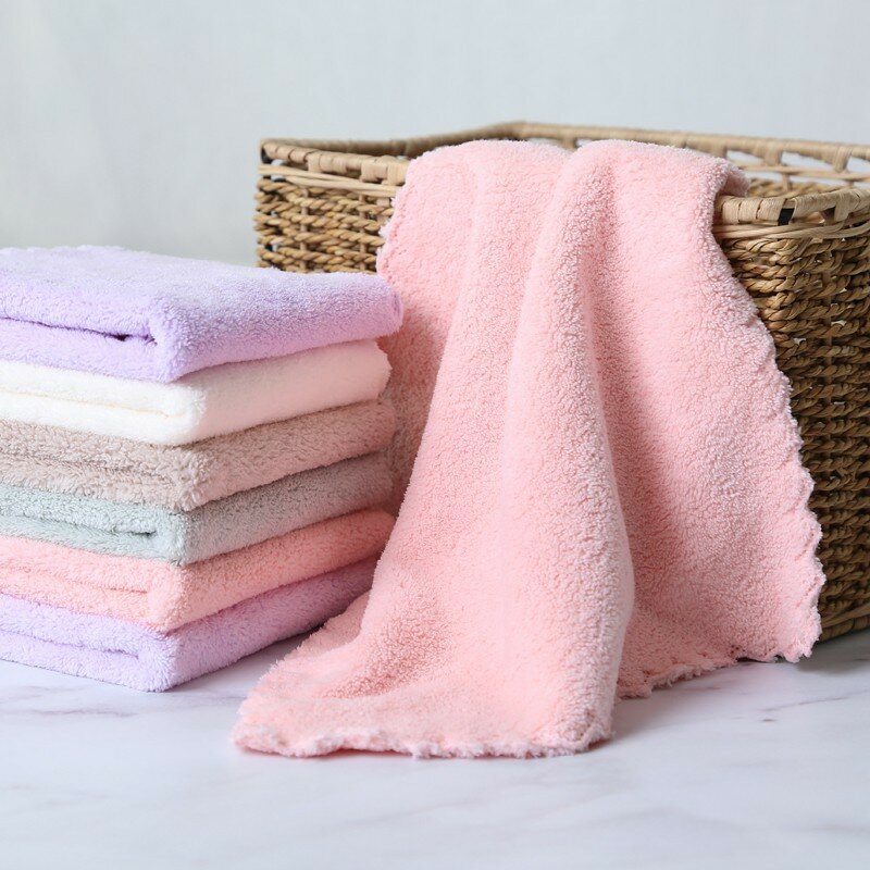 25x25cm 4 pezzi fibra ultra-fine pulizia della casa viso cartone animato di alta qualità misto con asciugamani per bambini sciarpa asciugamano