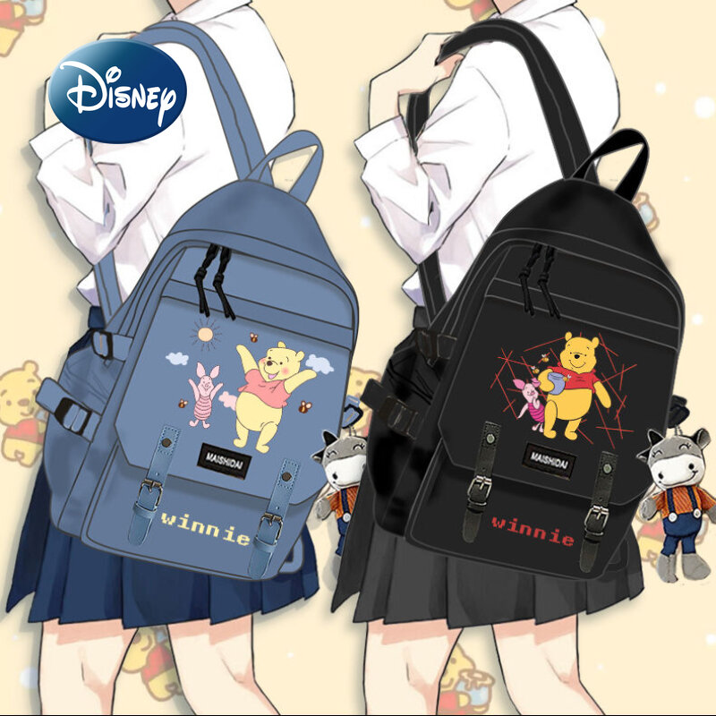 Disney – sac à dos de jeune Winnie l'ourson de marque de luxe, sac à dos de Couple de grande capacité, cartable d'étudiant à la mode