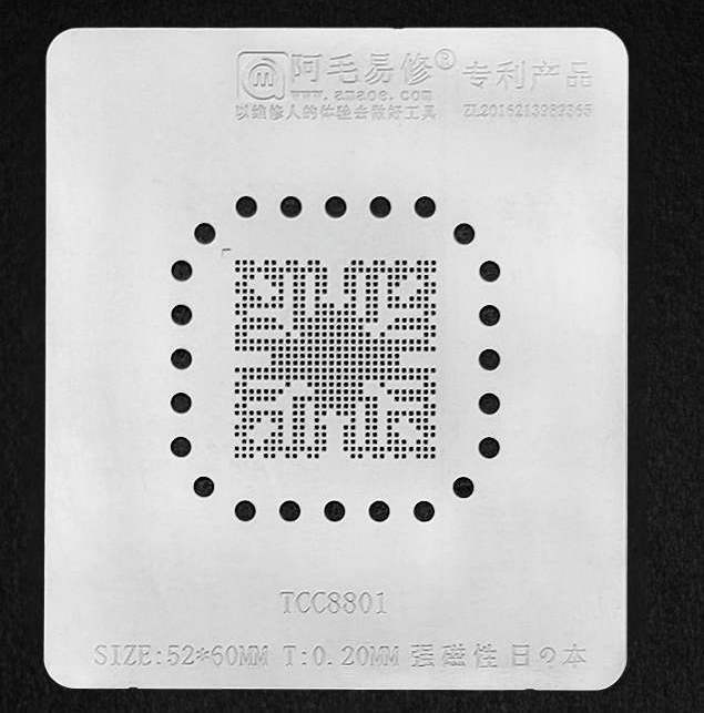 TCC8801 TCC8803 Zinn pflanzung stahl mesh auto navigator BGA chip