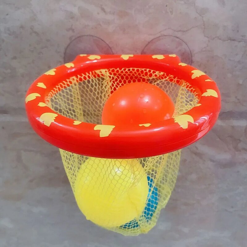 Пластиковый баскетбольный обруч, игрушка для ванны, безопасная и надежная Веселая игрушка для детей, многофункциональная баскетбольная игрушка для ванны