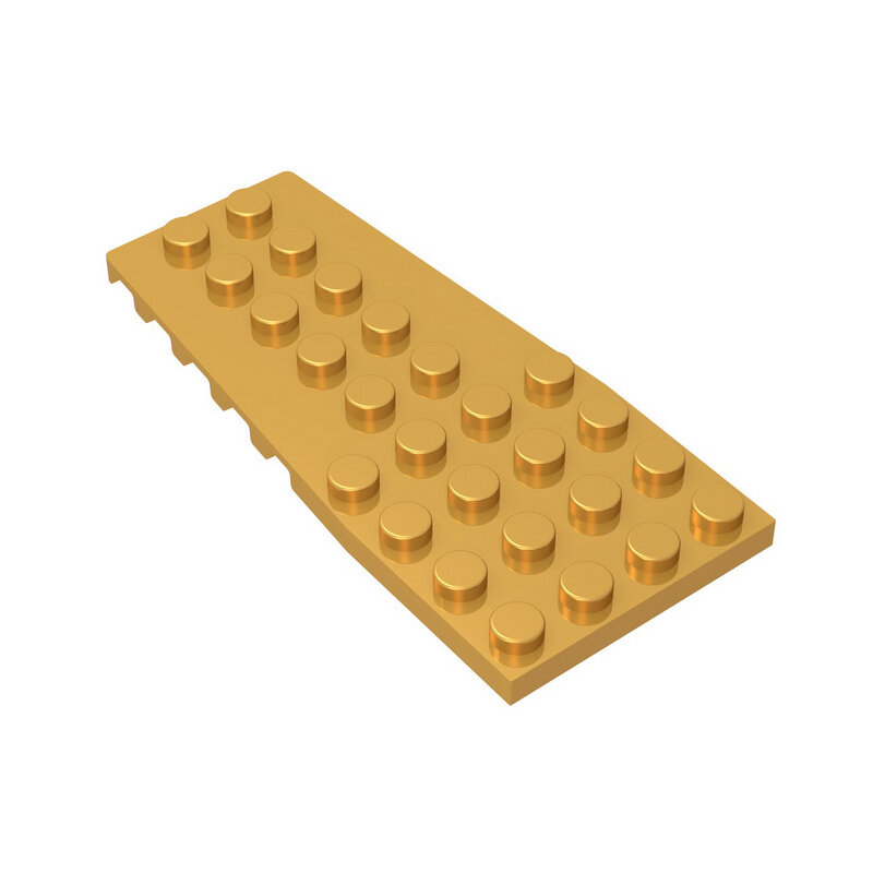 Gobricks GDS-897 Wedge, Plate 4 x 9 with Stud Notches compatible with lego 14181 2413 DIY Educational Building Blocks Technical