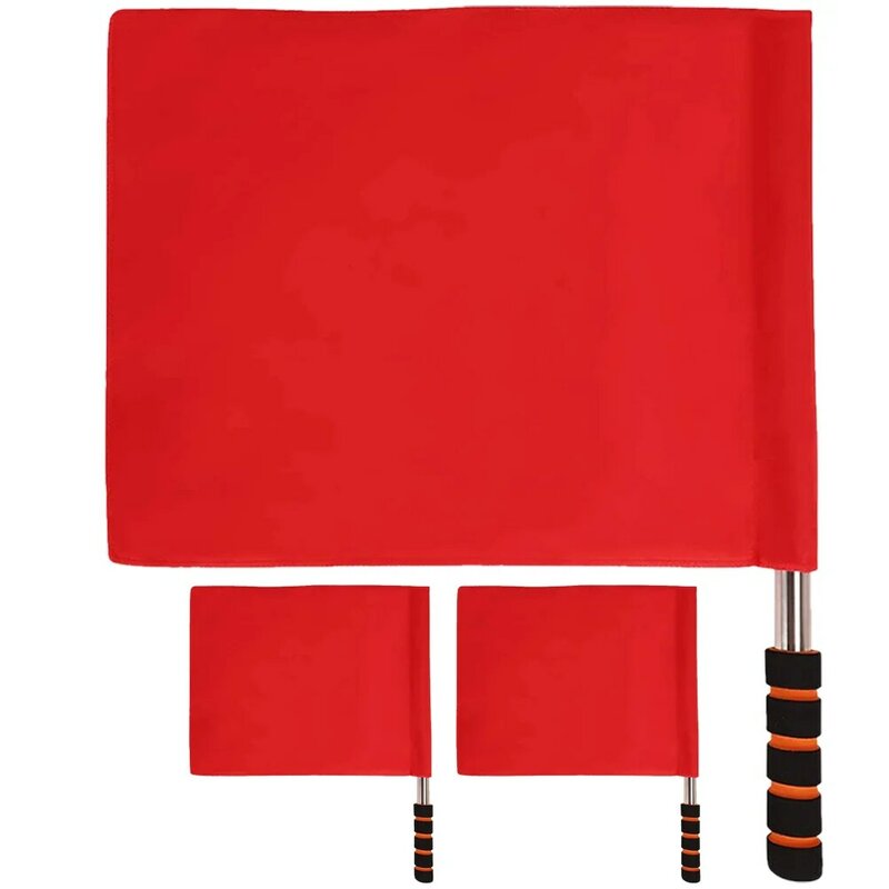 Banderas de competición de 3 piezas, banderas agitadoras de mano, banderas de árbitro, banderas de señal