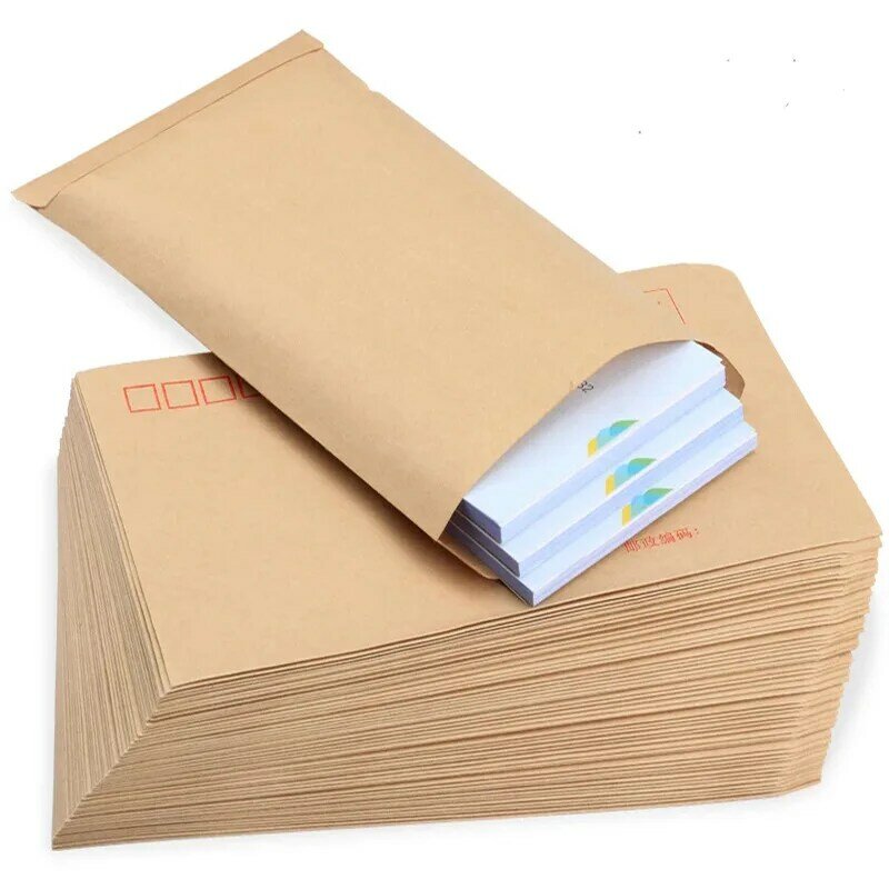 クラフト紙の封筒,値の封筒,白い封筒,厚い,パーソナライズされた紙,付加価値,卸売り