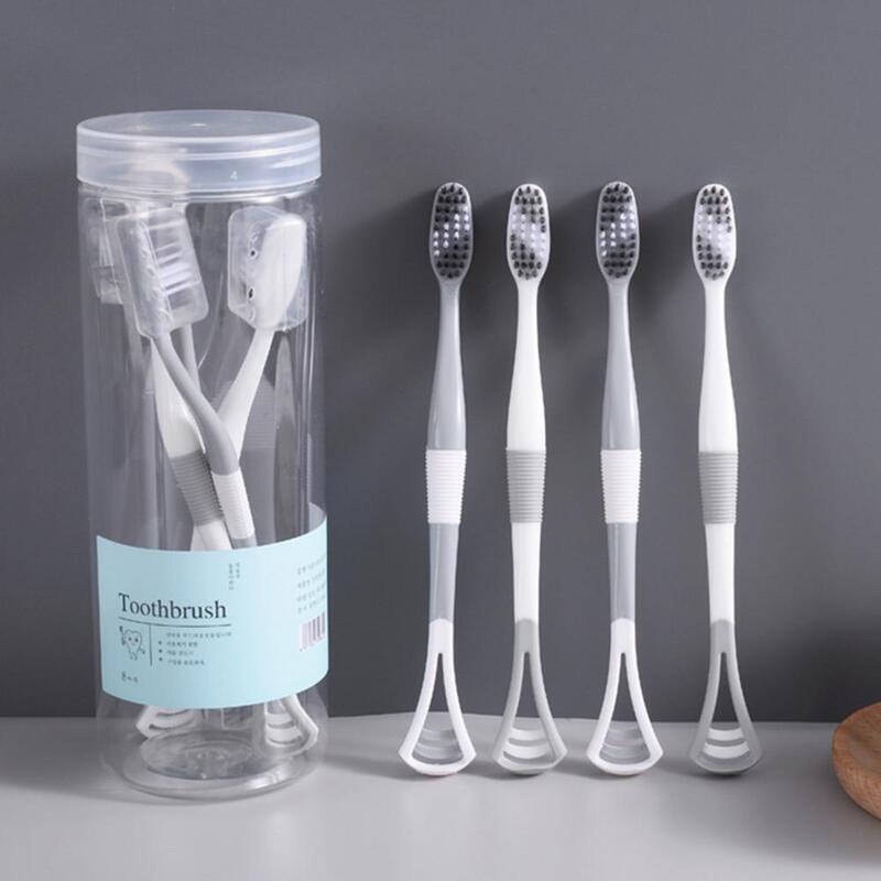 Excelente Escova De Dente Inodoro Portátil Adulto Bambu Carvão Escova De Dentes Confortável Manual Toothbrush Uso Diário