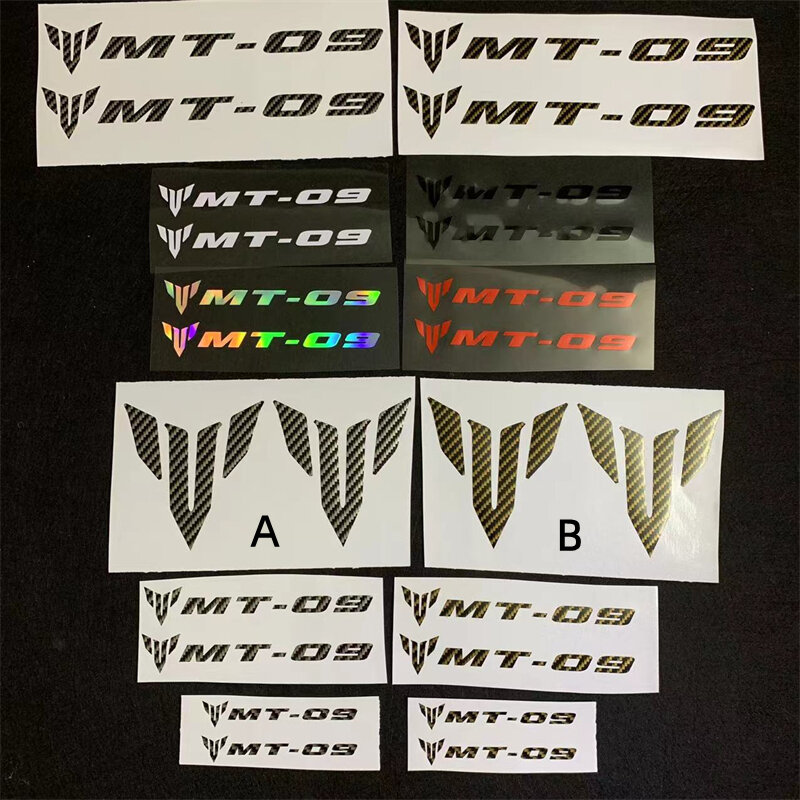 2pcs refit aufkleber reflektierende vinyl mt logo motorrad aufkleber für yamaha Mt-10 Mt-09 Mt-07 Mt-03 Mt-01 mt25 mt 0103070910 aufkleber
