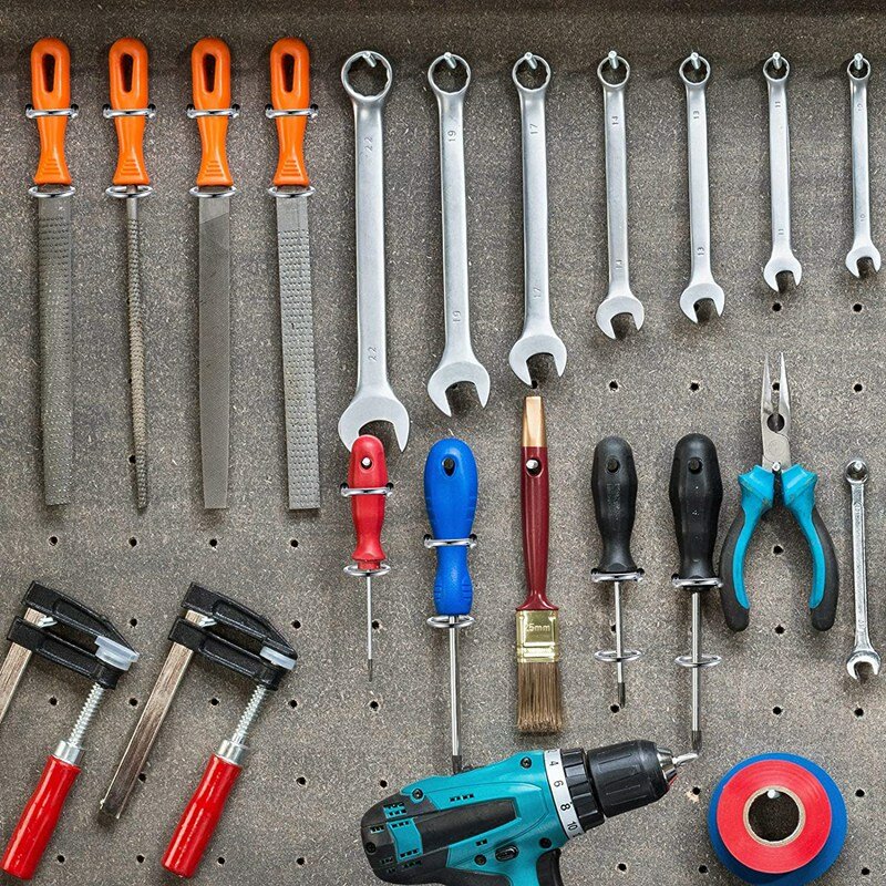 20 Pcs Screwdriver Organizer Tool Holders Multi-Tool Holder Double-Ring Tool Holders Household Tools Organizer