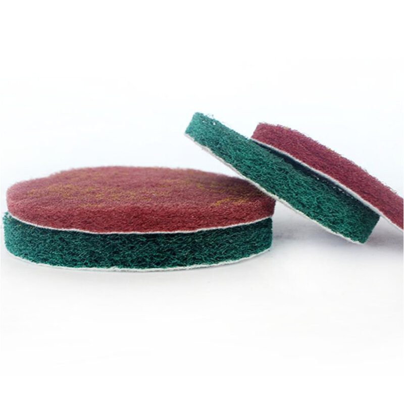 Brushed Flocking Self-adhesive Scouring Pad Polishing Grinding Rust Removal Cleaning Sponge Cloth Metal Furniture Marble Plastic