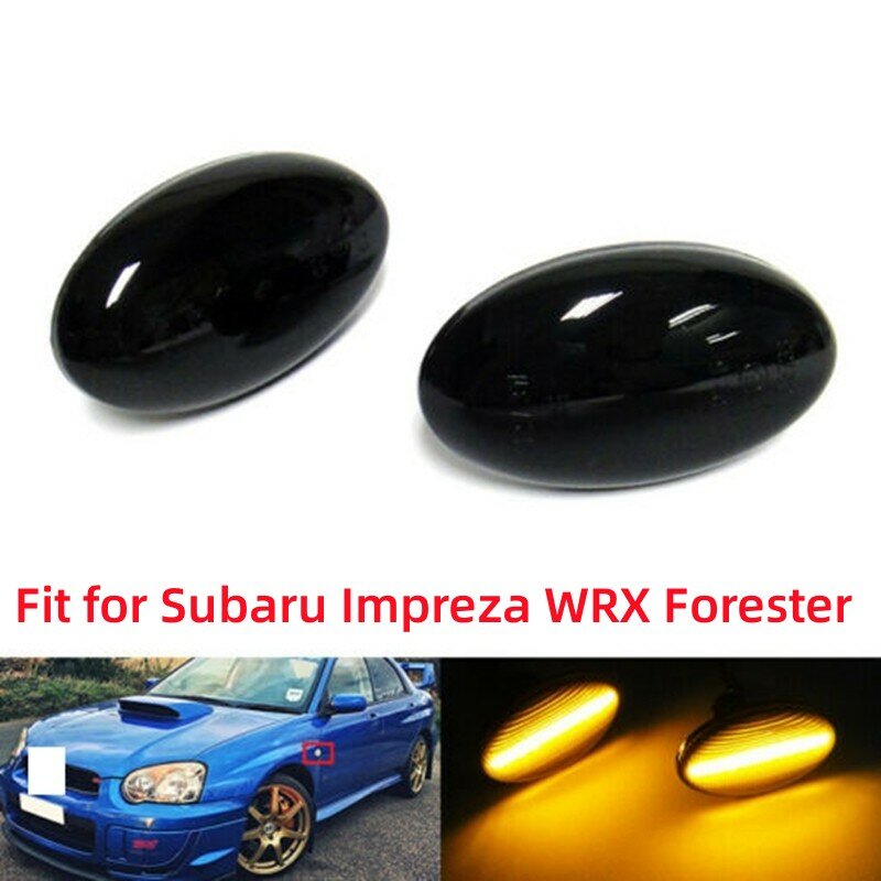 1 Pasang Indikator Repeater Lampu Sinyal Belok Lampu Penanda Sisi LED Mobil untuk Suzuki Swift/VOLVO/Subaru Impreza/MAZDA/Peugeot