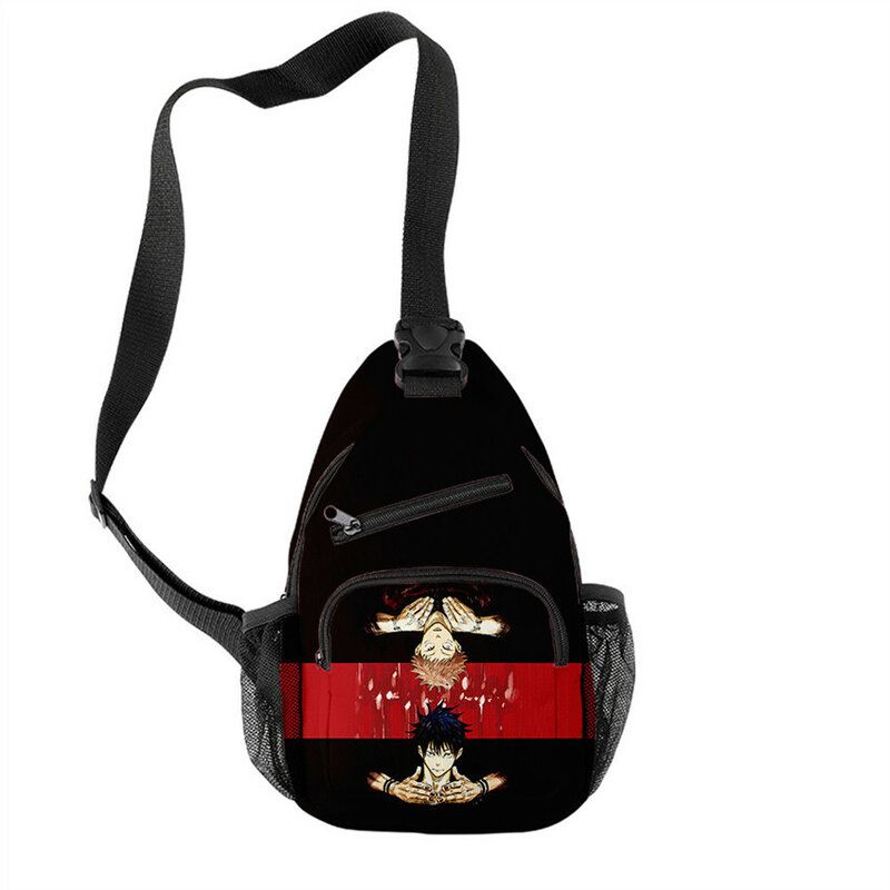 Anime Jujutsu Kaisen Fashion Multifunction Shoulder Bag Crossbody Bag On Shoulder Travel Sling Bag Pack Messenger Pack Chest Bag