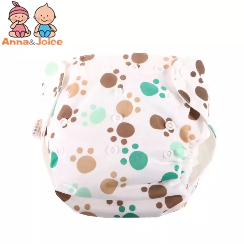 Couche-culotte en coton lavable pour bébé, pantalon d'apprentissage réutilisable, langes changeantes, 4 pièces