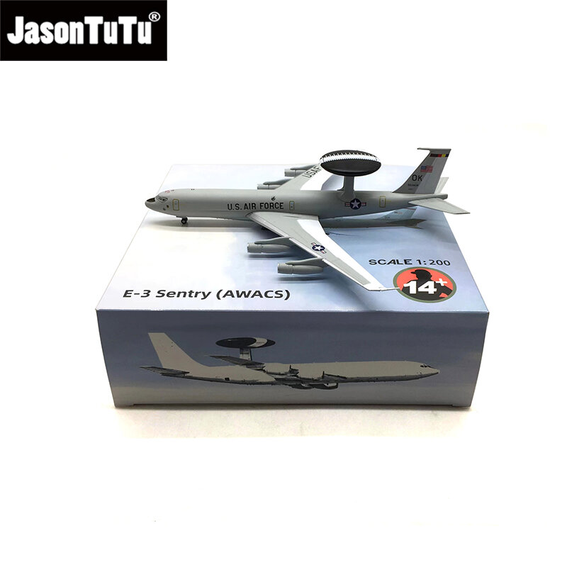 JASON tutú-modelo de aleación a escala 1/200, modelo de avión AWACS fundido a presión, Boeing E-3 Sentry, envío directo