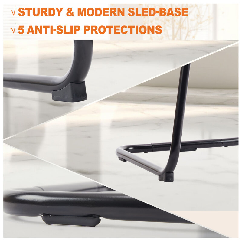Verstellbarer ergonomischer Arbeits stuhl mit mittlerer Rückenlehne, überlegener Lordos stütze, schwarz, groß, zweijährige Garantie und komfortables Design
