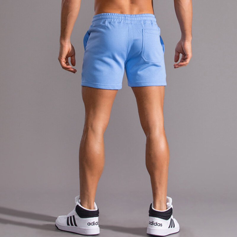 Lato nowy 100% bawełna wygodne szorty mężczyźni wysokiej jakości moda krótkie spodnie mężczyźni boczne kieszenie Zip zewnątrz szorty do biegania mężczyzn