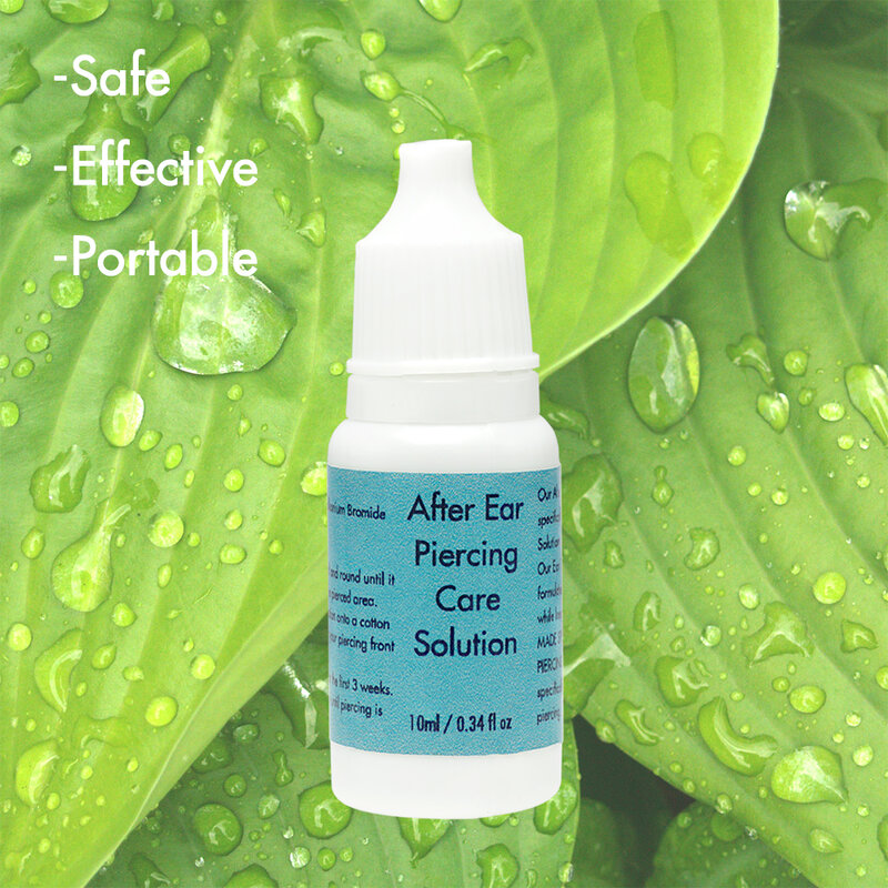 1Pc Nach Ohr Piercing Pflege Lösung Sichere Formel Reiniger Desinfektion Nase Körper Piercer Nachsorge Reduzieren Allergie Tragbare