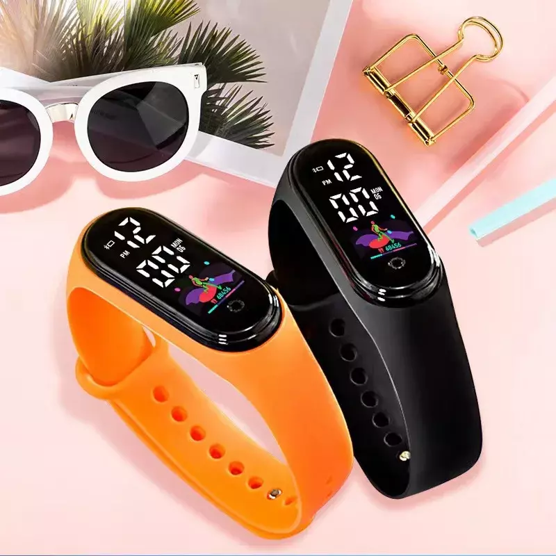 Children's Smart Watch LED Digital Wrist Watch for Boys Girsl Waterproof Touch Kids Watch Baby Student Sports Bracelet Clock