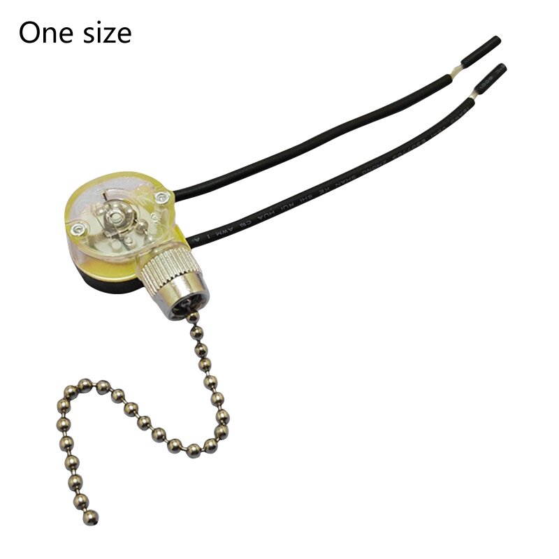 JX42B 250V DIY Wall Light Pull Chain Cord Controller for Ceiling Fan Lamp T5EF