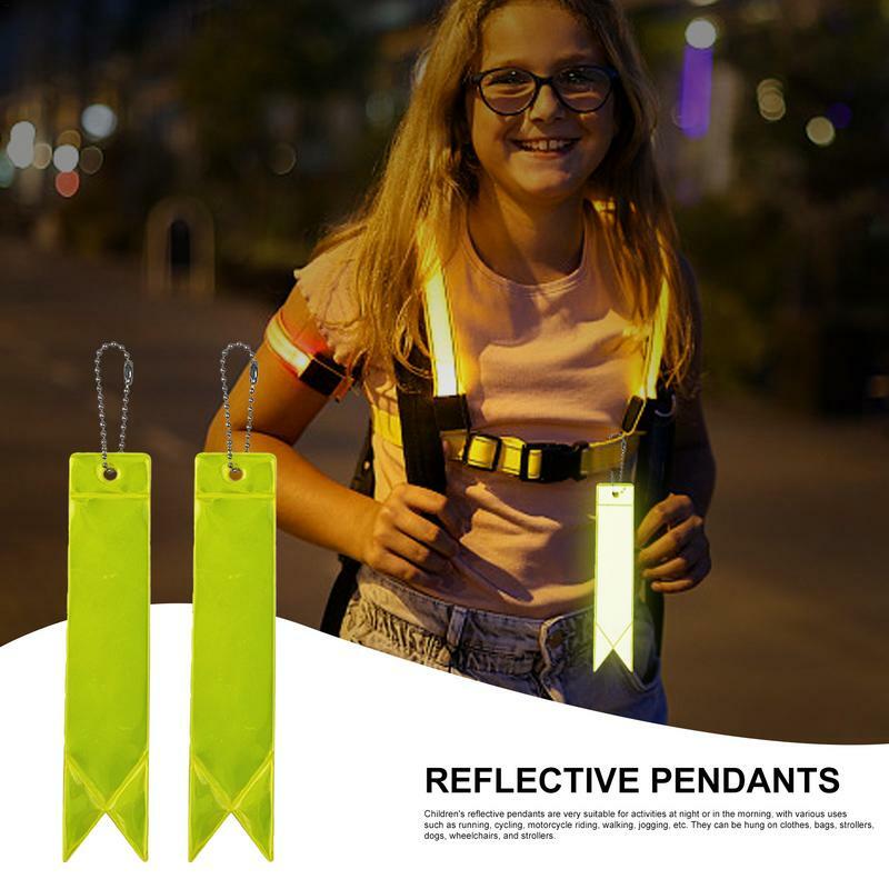 Reflector colgante impermeable para niños, bolsa de equipo de seguridad para caminar por la noche, reflectante, 10 piezas