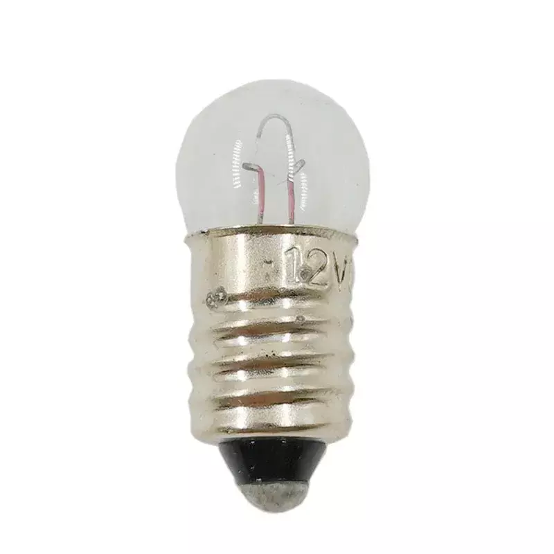 Bombilla pequeña para experimentos eléctricos físicos, lámpara de luz incandescente, cc 12V, E10