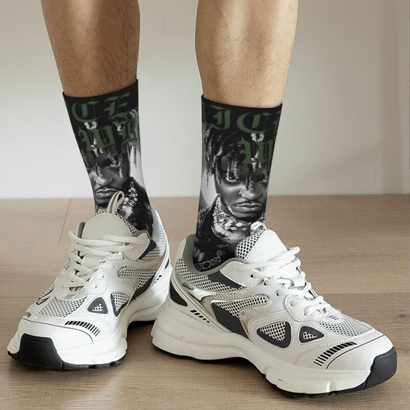 Juice Wrlds Hip Hop Rap Singer Socks Accessories For Men Women Middle Tube Socks Cute Wonderful Gifts