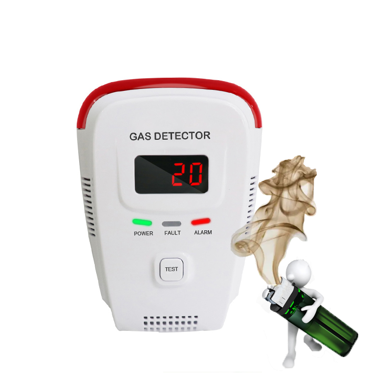 Detector De Gas Lpg metan naturalny wyciek Alarm bezpieczeństwa czujnik domu Allarme Casa ochronny zabezpieczający z komunikat głosowy