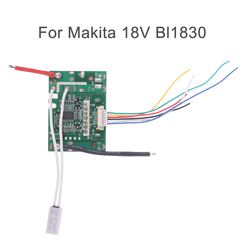 Placa de circuito PCB/LED de 18V para Makita, herramienta eléctrica de protección de batería de litio, Bl1830, Bl1840, Bl1850, 1 ud.