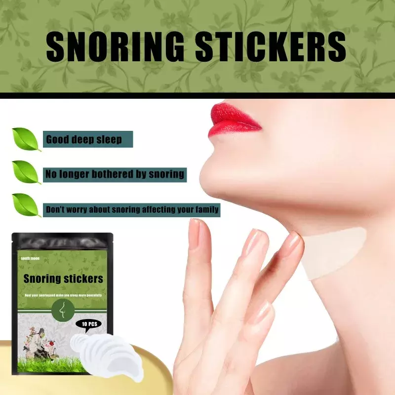 Stiker Anti dengkur perawatan Herbal, tambalan Anti dengkul untuk tenggorokan anda nyaman tidur