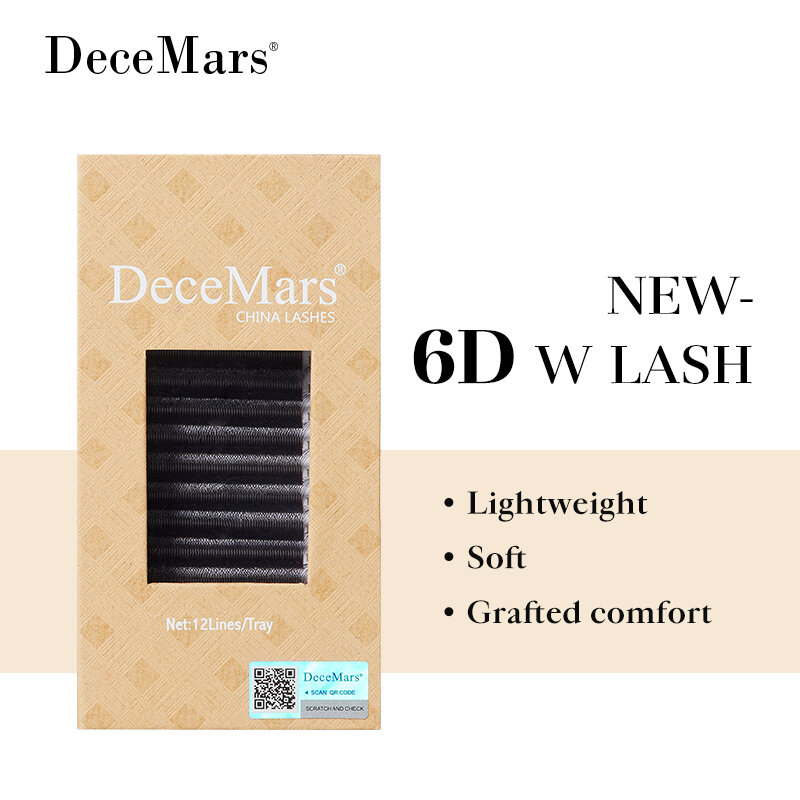 DeceMars новый тип 6D-W наращивание ресниц
