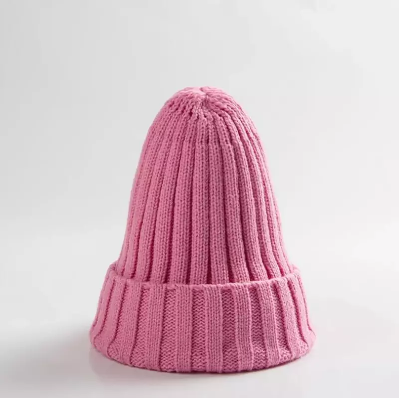 Зимняя вязаная шапка для женщин акриловая шапка унисекс эластичная теплая шапка в стиле хип-хоп мягкая мешковатая шапка женская оптовая продажа