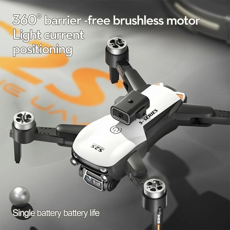 Dron sin escobillas S2S 4k Profesional 8K HD, cámara Dual, evitación de obstáculos, fotografía aérea, cuadricóptero plegable, vuelo de 25 minutos