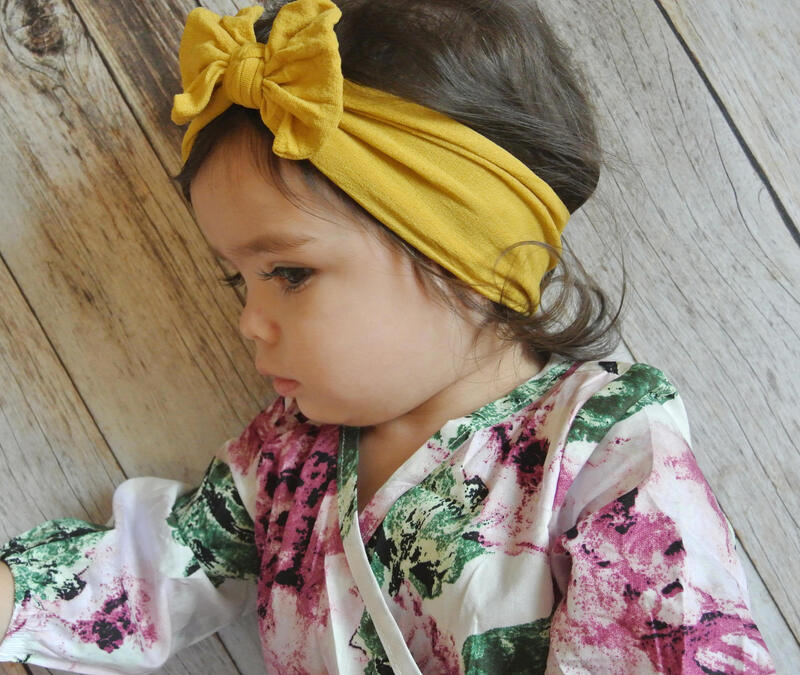 Diadema de lazo de nailon para niña recién nacida, banda para el pelo de bebé, turbante elástico para el pelo infantil, accesorios para el cabello