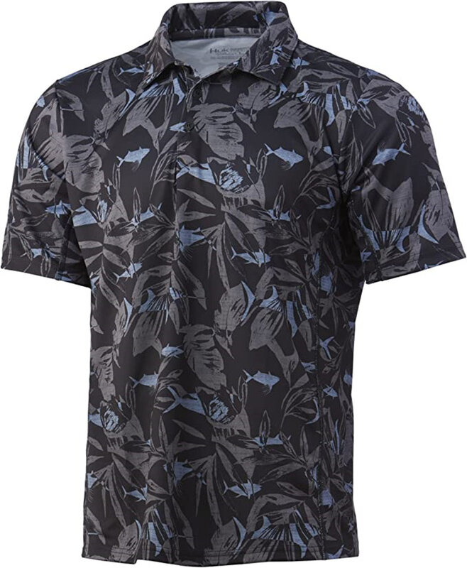 Huk camisa polo de corrida terno camisa de golfe masculina verão de manga curta superior de secagem rápida respirável camisa mtb