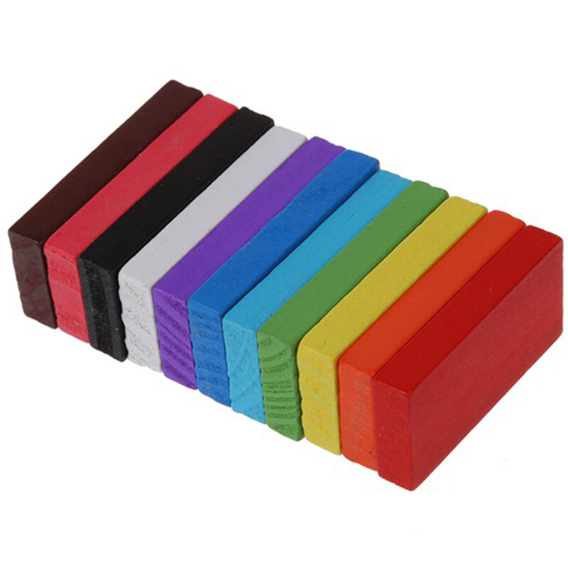 어린이 색상 분류 레인보우 우드 도미노 빌딩 블록 키트, 조기 게임 어린이 교육 완구, 300 개