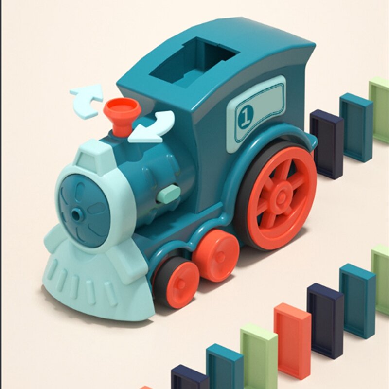 Train Electric Car Building Blocks Children's Automatic Laying Game Educational Toys Children DIY Toys Gift Brain Game