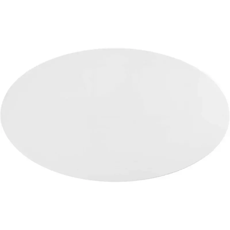 Modway lippa-楕円形のトップとセンターベースのモダンなダイニングテーブル、ミッドセンチュリーホワイト、48インチ