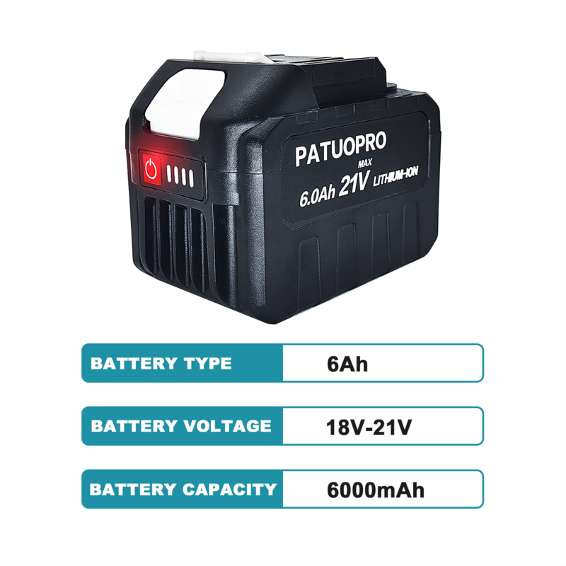 18V 21V Rechargeable 2.0 4.0 6.0Ah Lithium Battery for Makita 18v Power Tools