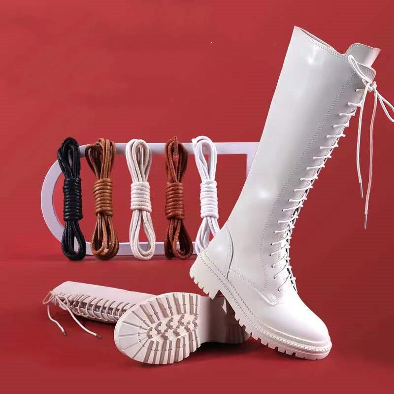 Супер длинные изготовленные на заказ ботинки мартинсы на шнуровке ботинки для инструментов кожаная обувь черные удлиненные очень длинные женские ботинки со шнуровкой