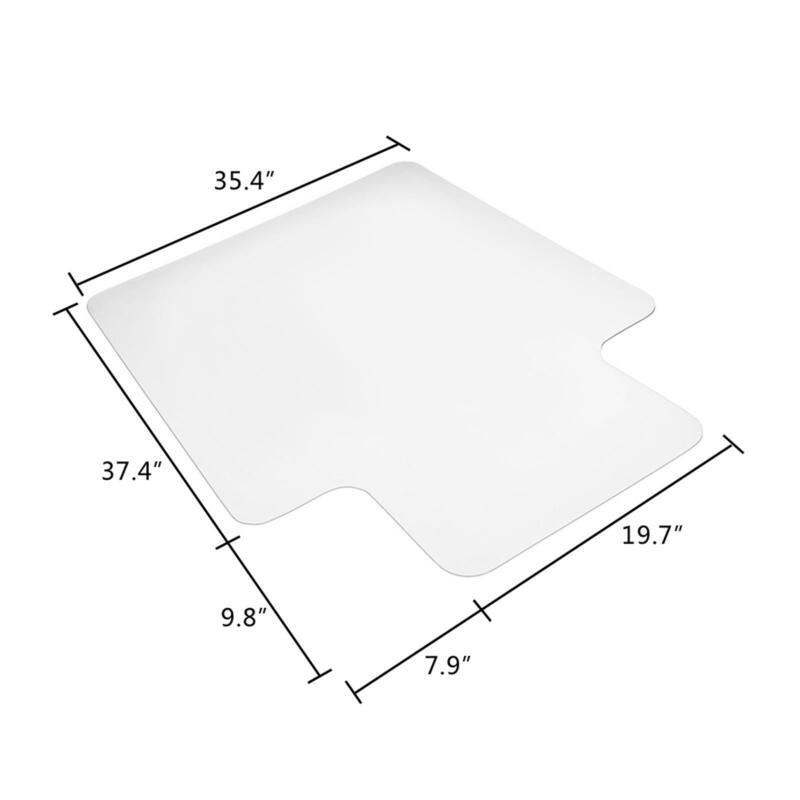 PVC matt Schreibtisch Bürostuhl Boden matten schutz für Hartholz böden 48 "x 36"