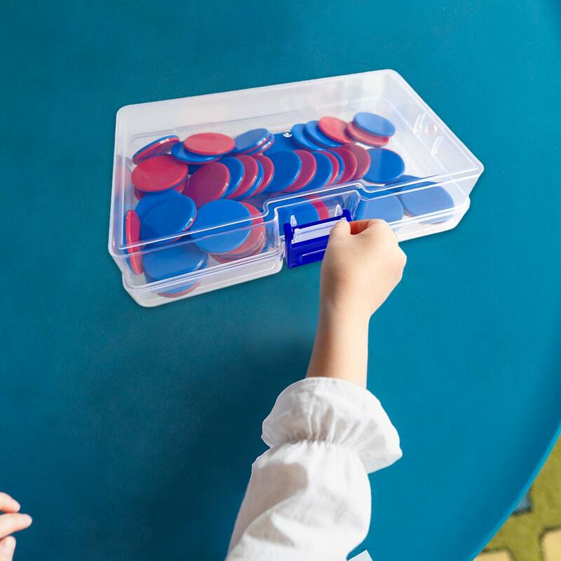 Set of 50 Montessori Counting Chips - Colorful Math Manipulatives for Games and Practice