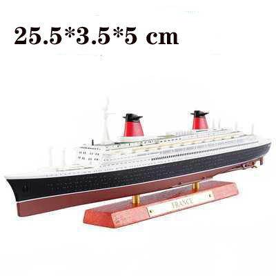 1:1250 RMS TITANIC LUSITANIA chetania belia BRITANNIO francia modello di nave da crociera Atlas Diecast Boat Toys Collectiabl