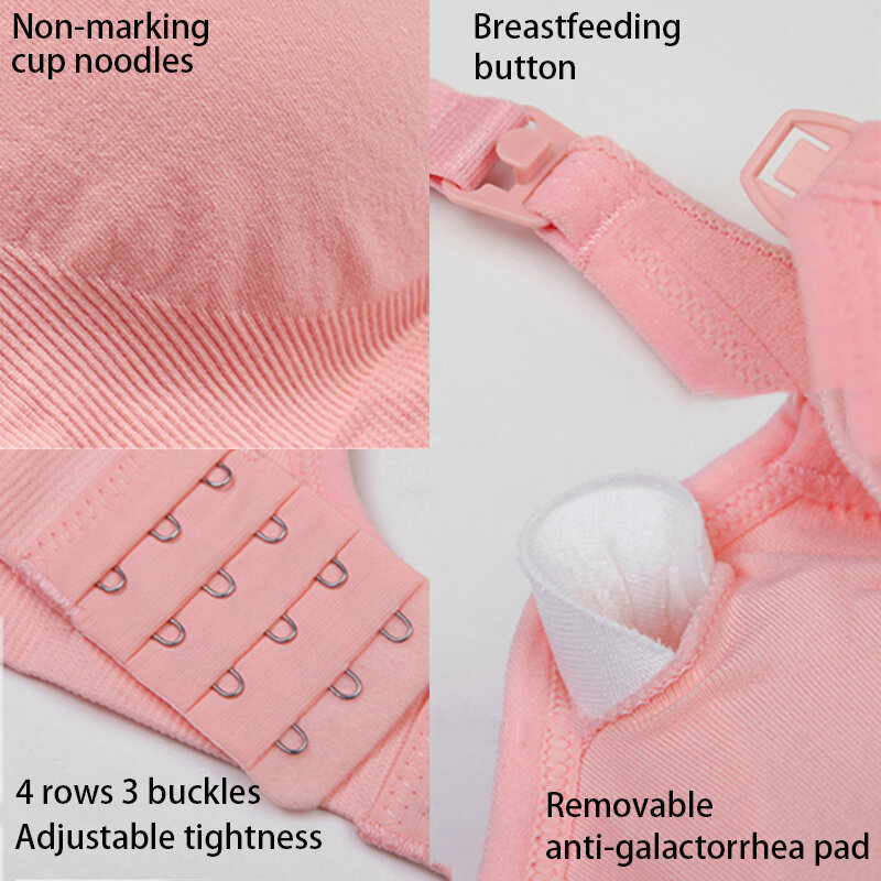 3ピース/セット高品質の綿のマタニティブラ,母乳育児に最適,シームレスな下着,大きいサイズ,通気性のあるエンハンスメント