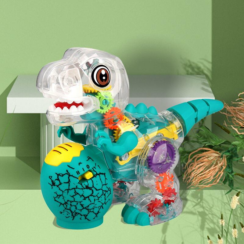 투명 전기 공룡 장난감, 할로윈 장애물 회피 스윙 암 테일