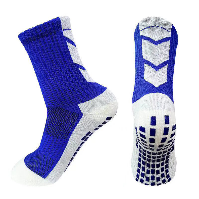 High Quality Anti Slip Soccer Socks Adults Kids Non Slip Suction Grip Socks Sport Football Baseball Towel Mid Tube Socks