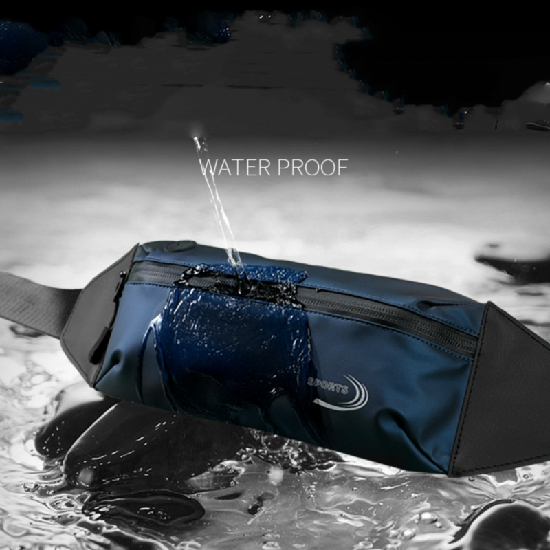 Luxury Brand Fanny Pack Gym Waterproof Professional Phone Pouch Outdoor Cycling Sport Belt Men