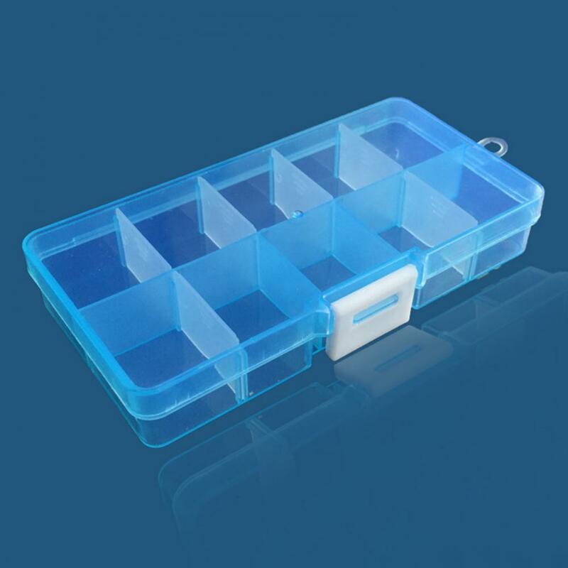 10 Grids Compartment Plastic Storage Box Jewelry Earring Box Detachable Slot Jewelry Organizer Box Jewelry Display Organizer