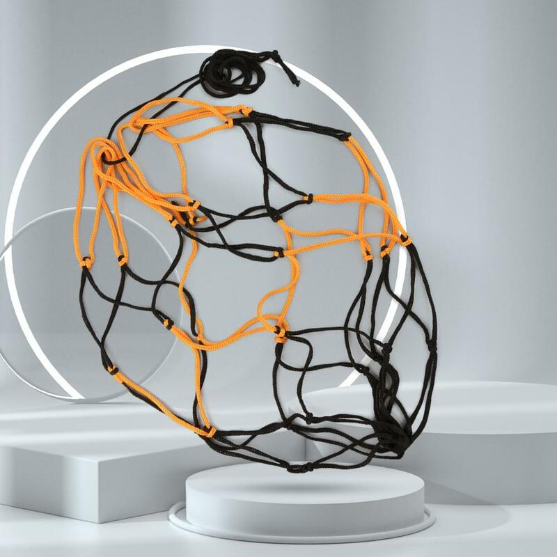 Borsa a rete per pallone da calcio borsa a rete per tessitura in Nylon borsa a rete per pallavolo da basket per sport all'aria aperta